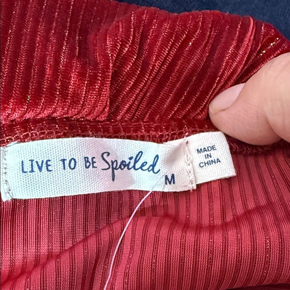 Live to be spoiled Elegant Scarlet Mini Dress Size m - Picture 3 of 6